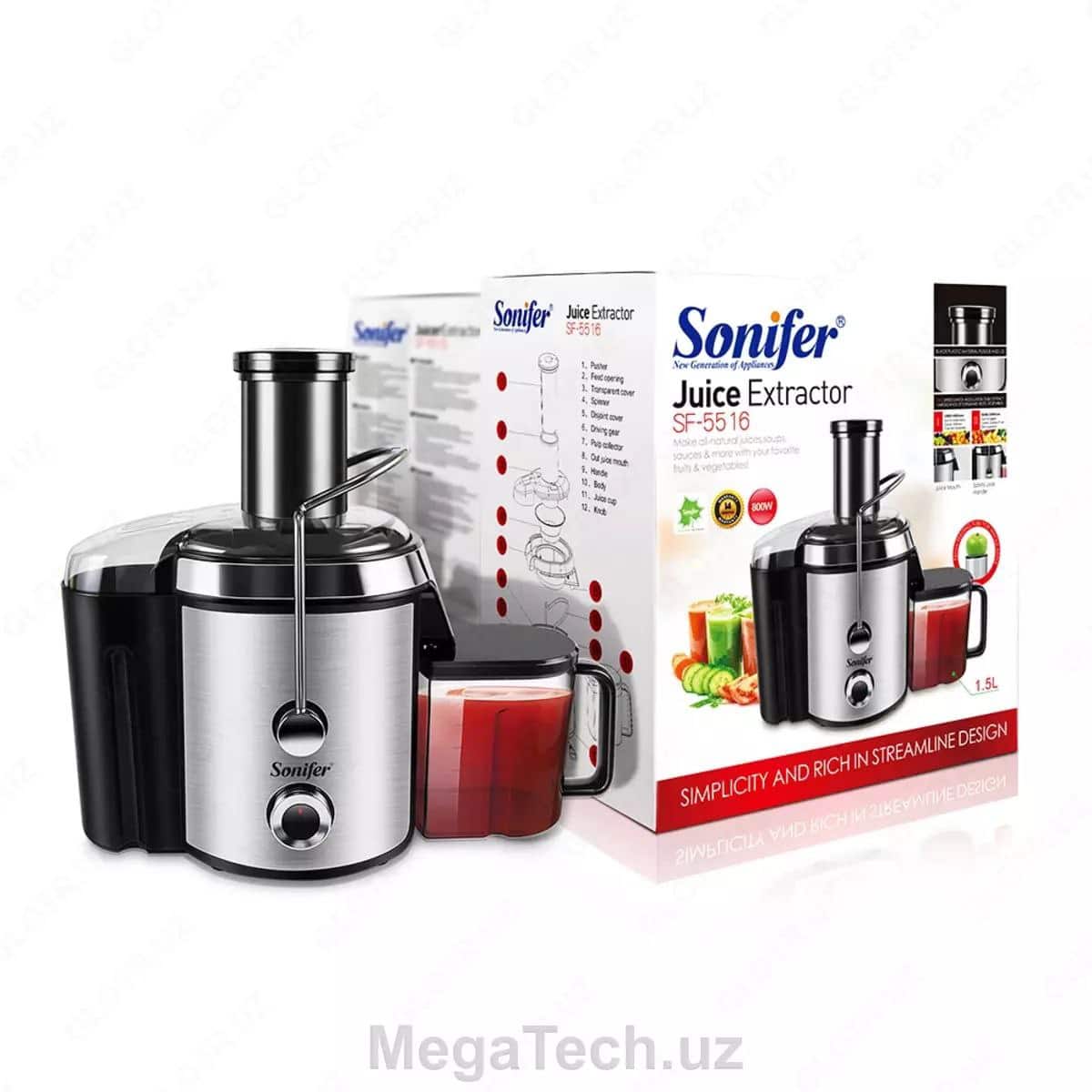 Соковыжималка Sonifer SF-5516 1000W