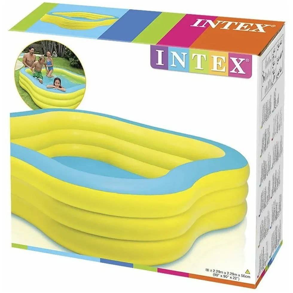 Надувной бассейн Intex Beach Wave 229×229×56 см