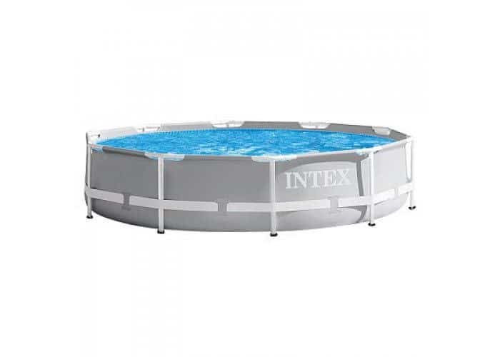 Каркасный бассейн Intex 305×76 см серый