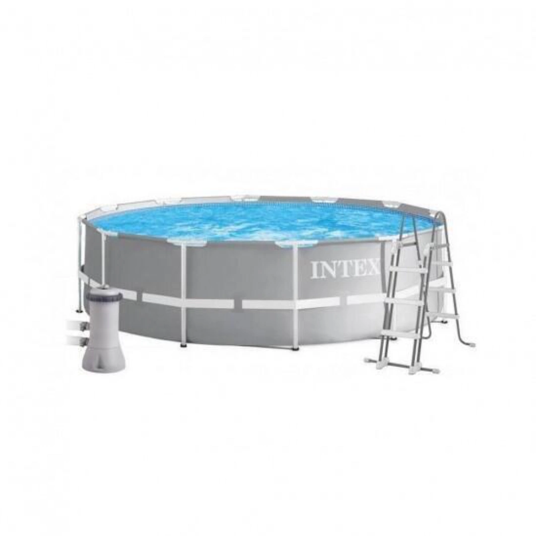 Каркасный бассейн Intex 366×99 см серый с фильтром