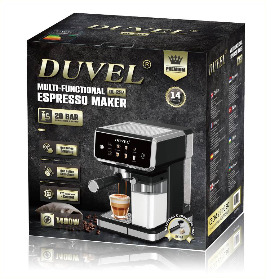 Кофемашина DUVEL DL-257 с оригинальной итальянской помпой ULKA